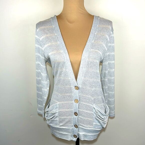 (3/$15) Live To Be Spoiled cardigan sweater size medium - Picture 1 of 9